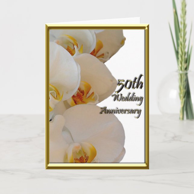 50th anniversary (blank) card (Front)