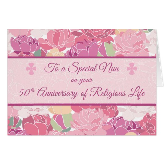 60th Anniversary  of Religious  Profession Nun Card  