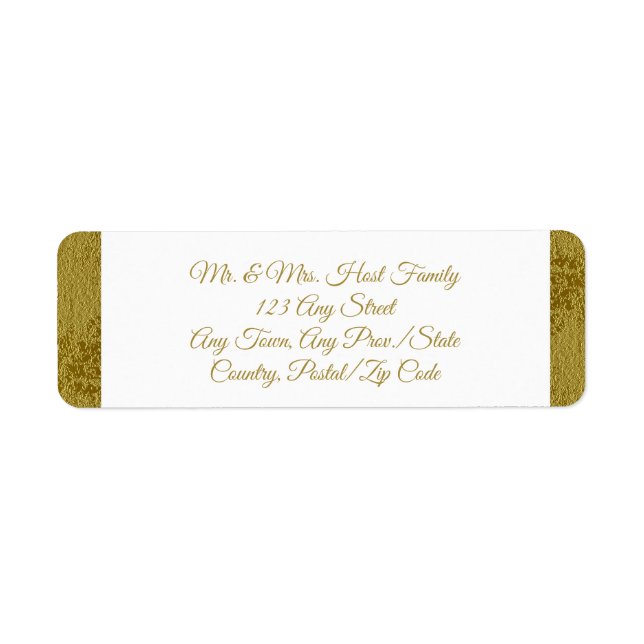 50th Anniversary Celebration Return Address Label (Front)