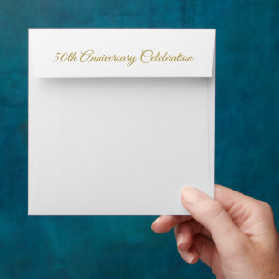 50th Anniversary Celebration - Square Envelope