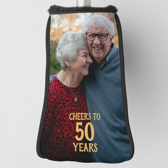 50th Anniversary Cheers Photo Golf Head Cover (Rotate 90)
