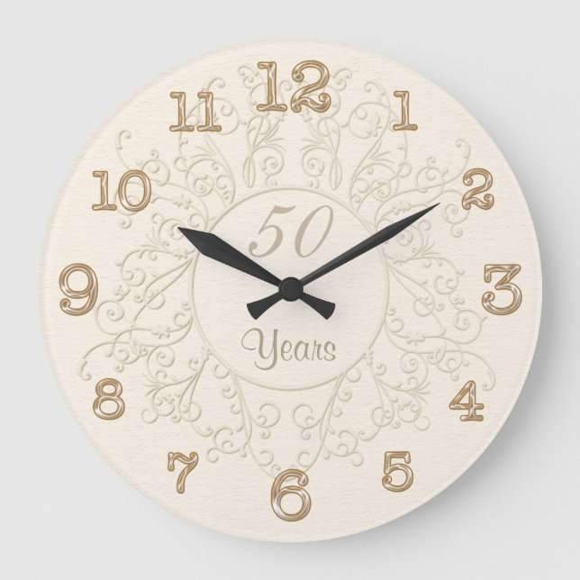 50th Anniversary Clocks or ANY Anniversary Year (Front)
