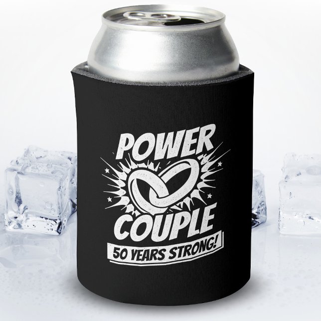50th Anniversary Couples Married 50 Years Strong Can Cooler (Creator Uploaded)