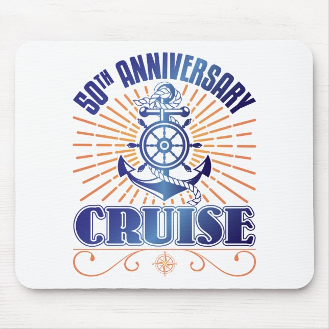 50th Anniversary Cruise Mouse Mat (Front)