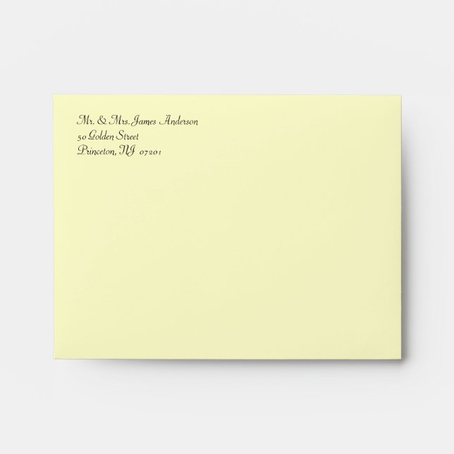 50th Anniversary - Custom Invitation Envelopes (Front)