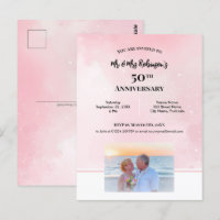 50th Anniversary Custom Photograph Starry Pink