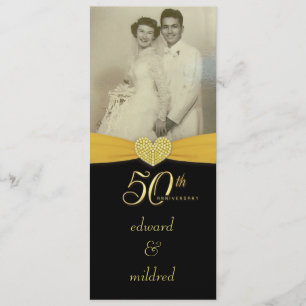 50th Anniversary - Elegant Photo Invitations