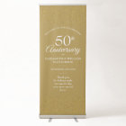 50th Anniversary Gold Dust Confetti Welcome
