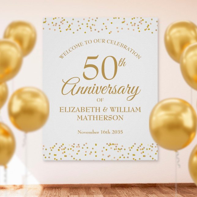 50th Anniversary Gold Dust Welcome Sign (Creator Uploaded)