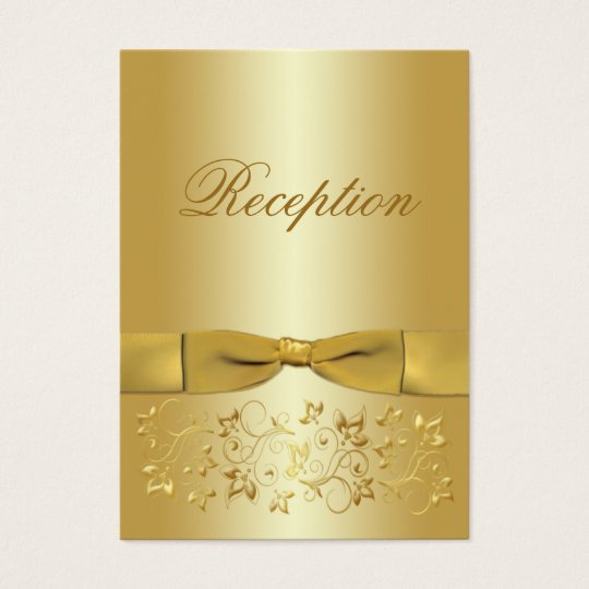 50th Anniversary Gold Floral Enclosure Card