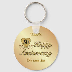 50th Anniversary - Gold Key Ring