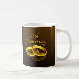 50th Anniversary | Gold Script Coffee Mug