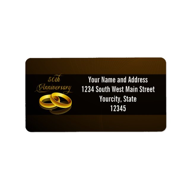 50th Anniversary | Gold Script Label (Front)