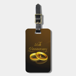 50th Anniversary | Gold Script Luggage Tag