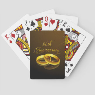 50th Anniversary | Gold Script Playing Cards
