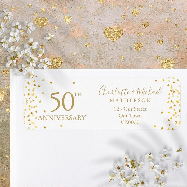 50th Anniversary Gold Signature Return Address (50th Anniversary Gold Signature Return Address Label)