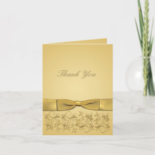50th Anniversary Gold Thank You Card **New version