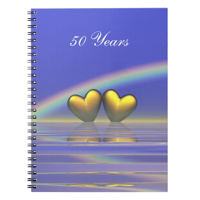 50th Anniversary Golden Hearts Notebook (Front)