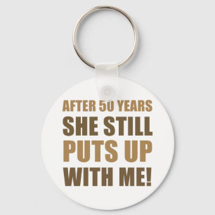 50th Anniversary Humour For Men Key Ring