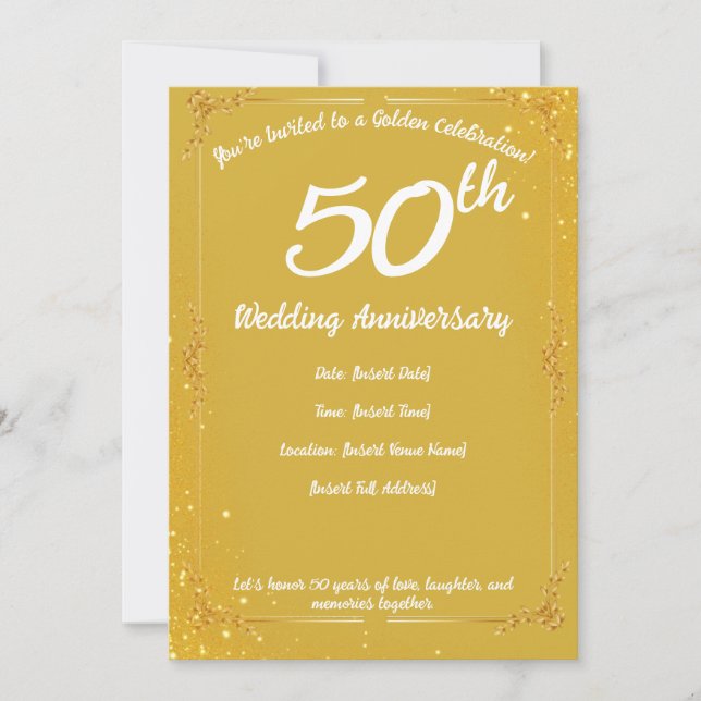 50th Anniversary Invitation (Front)