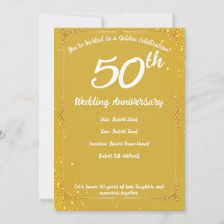 50th Anniversary Invitation