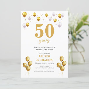 50th anniversary invitation
