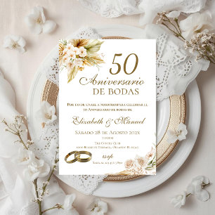 50th Anniversary invitation