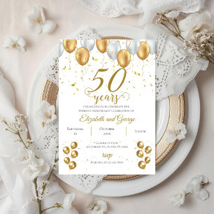 50th anniversary invitation