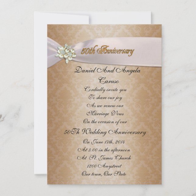 50th Anniversary Invitation (Front)