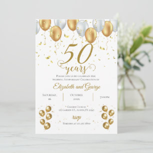 50th anniversary invitation