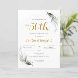 50th anniversary invitation