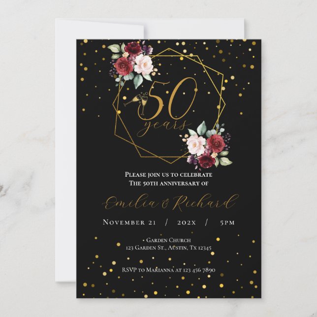 50th anniversary invitation (Front)