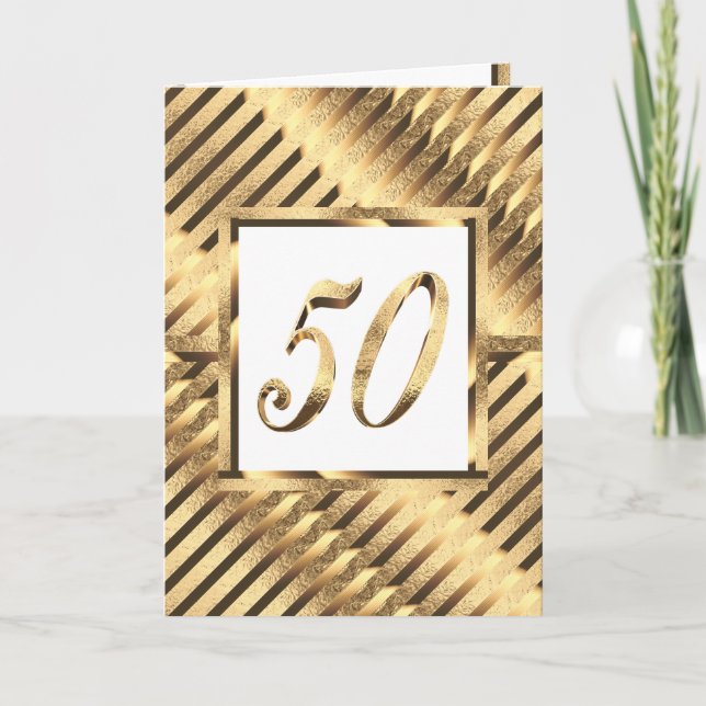 50th Anniversary Invitation Golden Wedding (Front)