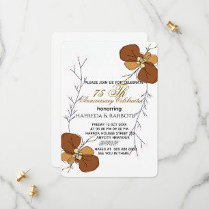 50th Anniversary Invitation, Greenery Wedding Anni Save The Date