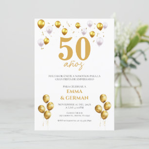 50th Anniversary Invitation in Spanish