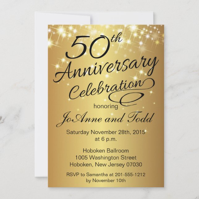 50th Anniversary Invitations (Front)