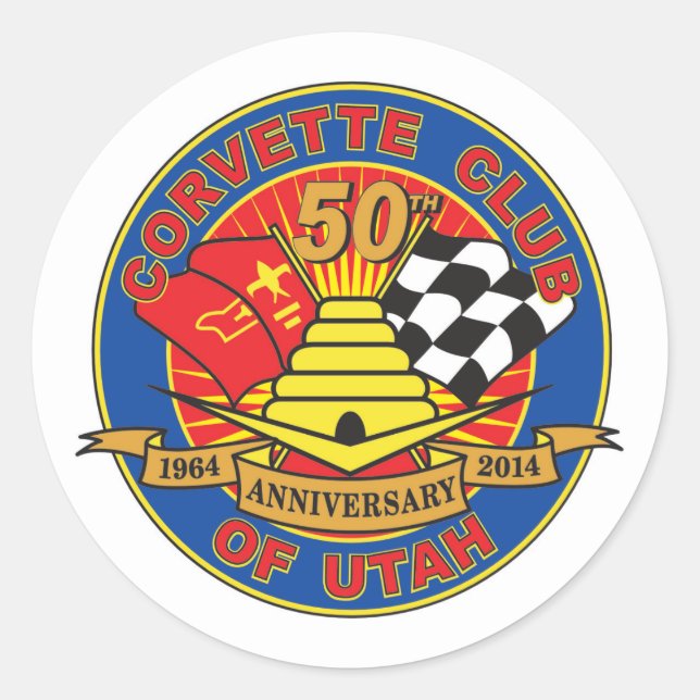 50th Anniversary Logo Stickers (Front)
