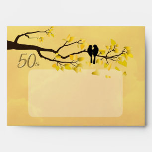 50th Anniversary Love Birds Envelope