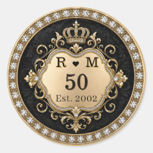 50th Anniversary Monogram Gold Seal