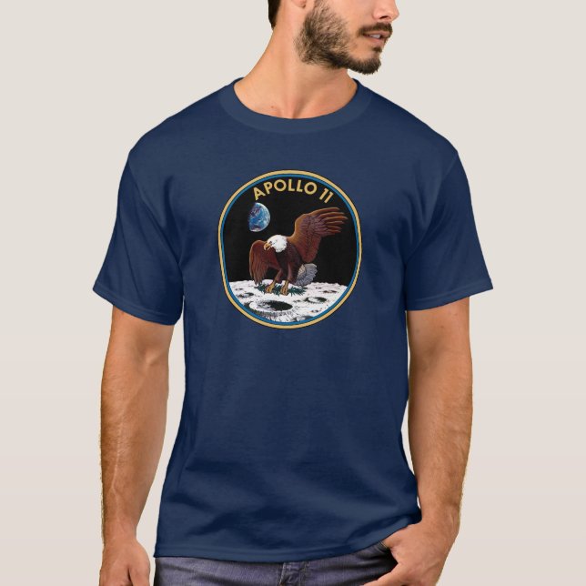 50th Anniversary Moon Landing, Apollo 11 insignia: T-Shirt (Front)