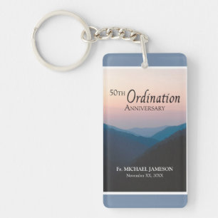 50th Anniversary of Ordination Congratulations Key Ring