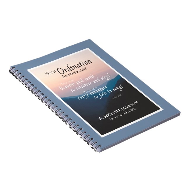 50th Anniversary of Ordination Congratulations Notebook (Right Side)