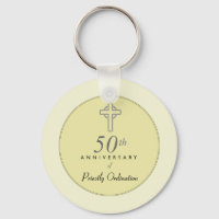 50th Anniversary of Priest with Embossed Cross