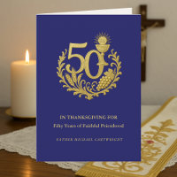 50th Anniversary of Priestly Ordination Gold