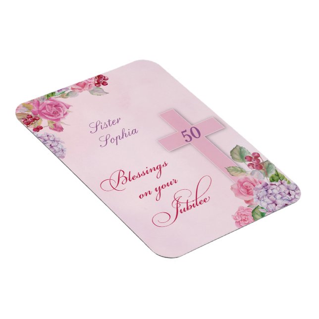 50th Anniversary of Religious Life Catholic Nun Magnet (Right Side)