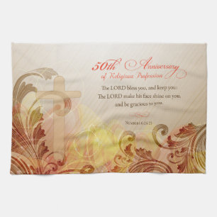 50th Anniversary of Religious Profession, Nun Tea Towel