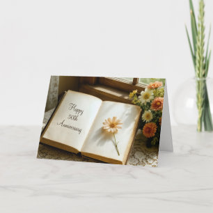 50th Anniversary Open Vintage Journal Card