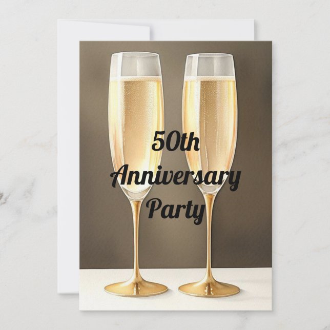 50th Anniversary Party Invitation (Front)