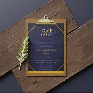 50th Anniversary Party Invitation
