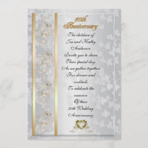 50th Anniversary party invitation for parents